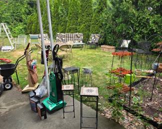Vacuums, plant stands, outdoor planters