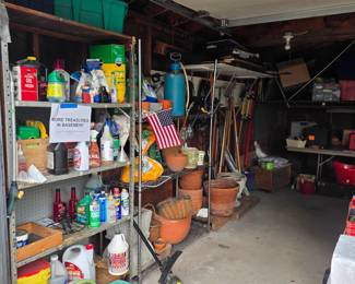 Planters, all lawncare materials, supplies & tools