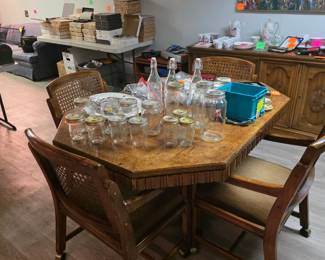 Dining table and chairs