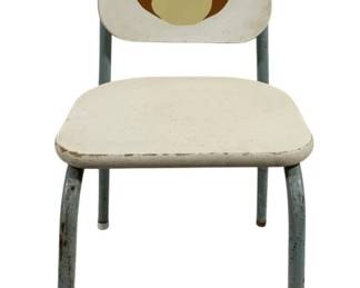 1305 - Child's Chair/Plant Stand Sailor Bear Design (Description): 12 x 13 x 23