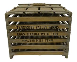 6375 - Tenn Valley Farms Wood Egg Crate - 13 x 10 x 13