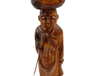 4169 - Carved Wood Statue - 23" Tall
