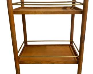 6217 - Mid Century Rolling Bar Cart - 35 x 18 x 26