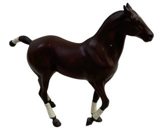 1772 - Hartland Seal Brown Polo Pony (Description): 9 x 8 x 2.5 - as is