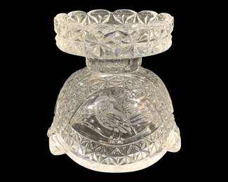 5848 - Hofbauer Crystal Byrdes Candleholder - 3.75 x 4.25