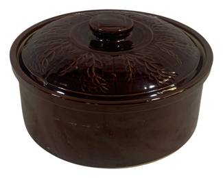 5888 - Stoneware Dish w/ Lid - 9.5 x 6