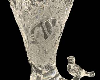 5849 - Hofbauer Crystal Byrdes Vase - 6" Tall