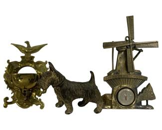 6083 - 3 Vintage Metal Items