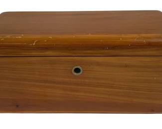 6647 - Wood Trinket Box - 9 x 4.5 x 4.5
