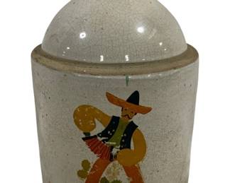 6114 - Painted Stoneware Jug - 11 x 7