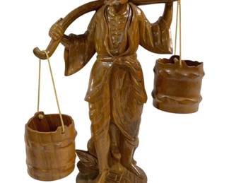 4171 - Carved Wood Statue - 20.5" Tall