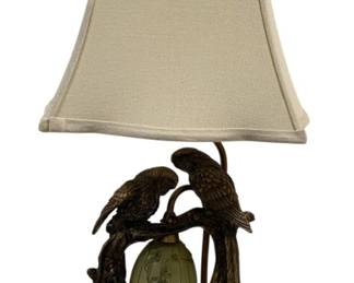 6865 - Birds Table Lamp - 25" Tall (Description): Used as is electric/electronic/mechanical  item. No guarantee all components, untested.