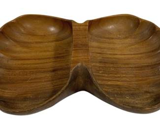 4140 - Vintage Wood Serving Dish - 15 x 10 x 3