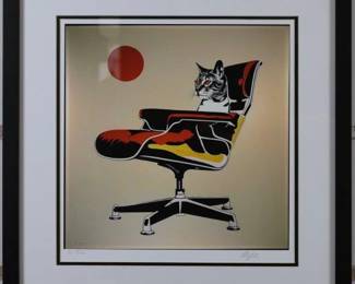 9039 - Atomic Cat Signed Ltd Ed by Modern Masters (Description): 21.5 X 22
