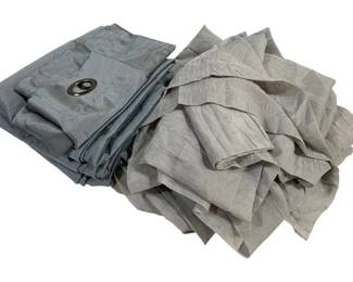 1447 - 2 Sets of Floor Length Sheers (Description): Grommet Sheers - 4 each of 37" wide panels Rod Pocket Sheers - 5 each of 56" wide panels