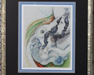 9058 - Oyster Nude Giclee by Salvador Dali (Description): 16.5 X 19