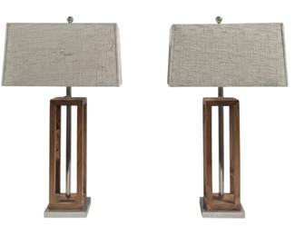1432 - Pair Chelsea House Table Lamps 33" (Description): As is electric/electronic/mechanical item. No  guarantee all components present, untested.