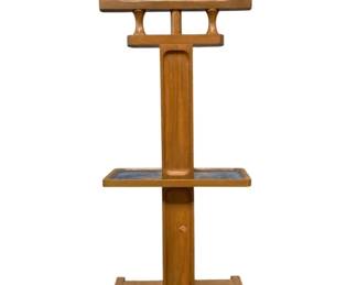12 - Vintage Wooden Valet Stand 51x18x19