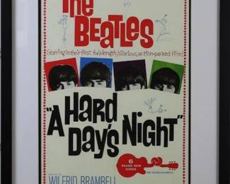9025 - The Beatles a Hard Days Night (Description): 21 X 28.5