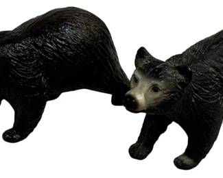1767 - Breyer 2 Black Bears - 6 x 3 x 2
