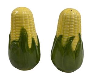 1309 - S&P Corn Shakers w/ Cork Stoppers (Description): 5.5" Tall