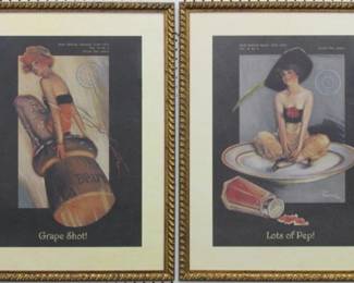 9106 - Grape Shot/ Lots of Pep by Lou Mayer (Description): 24 X 30