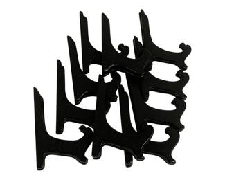 6841 - 10 Wood Plate Holders - 6 x 3.5 x 5.5