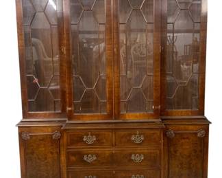 6260 - China Cabinet - 87 x 65 x 20 (Description): w/ interior Lights also has key. Used as is electric/electronic/mechanical  item. No guarantee all components, untested.