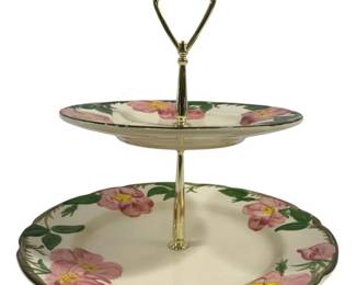 6917 - Franciscan Desert Rose 2 Tiered Server - 10 x 11