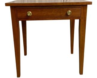 7555 - 1 Drawer Wood End Table - 24 x 24 x 18