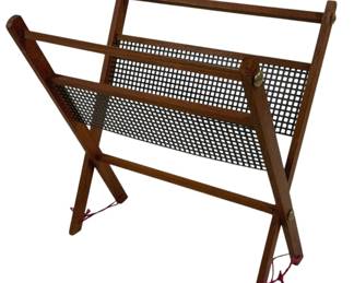 4355 - Wood Vintage Magazine Rack - 16 x 12 x 14