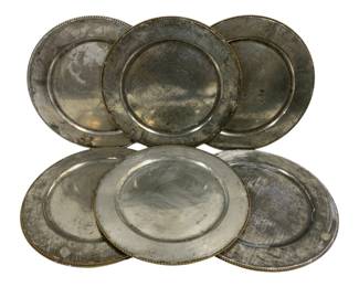 6781 - 9 Metal Chargers - 12.5" Round