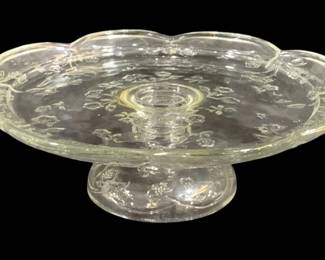 6700 - Anchor Hocking Savannah Cake Stand (Description): 4 x 12