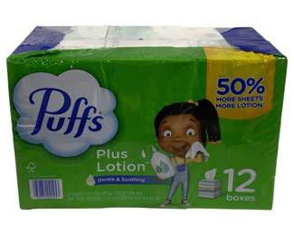6651 - 12 Puffs Facial Lotion Tissues - New