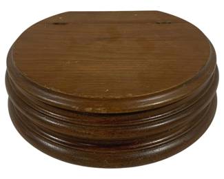 5439 - Wood Storage Box - 10.5 x 9.5 x 3.5
