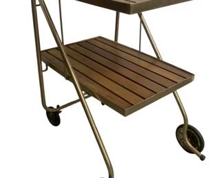 6222 - Vintage Rid-Jid Fold Away Bar Cart (Description): 34 x 19 x 30