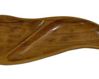 4141 - Vintage Wood Serving Dish - 17 x 7.5