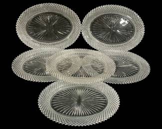 5820 - Anchor Hocking 6 Pc "Miss America" Platters (Description): 12.5 x 9.5