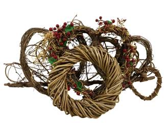 5594 - Lot of Natural Grapevine Wreaths