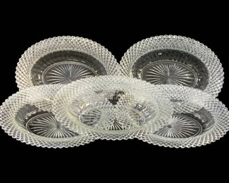5806 - 5 Pc Set Anchor Hocking "Miss America" Platters (Description): 10 x 8