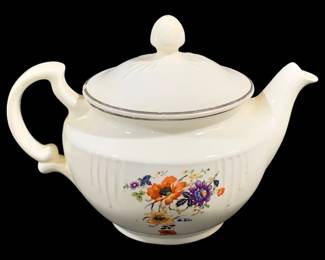 6708 - Antique Teapot - As Is/Chipped - 7.5 x 10