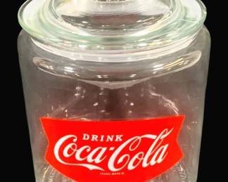 6335 - Coca-Cola Glass Store Jar - 10 x 7