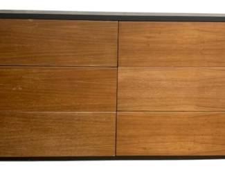 6252 - Mid-Century 6 Drawer Dresser (Description): 33 x 54 x 18