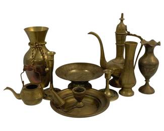 6662 - Lot of Assorted Brass Items