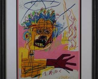9047 - Untitles Figure II Giclee by J.M. Basquiat (Description): 21.5 X 25.5