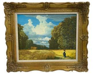 1015 - Framed Wall Art on Board 26 x 23