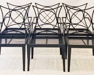9750 - 6 Alden Parkes Riviera Outdoor Armchairs (Description): 40 x 25 x 23