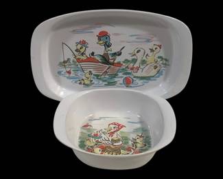 5905 - Noritake Melamineware 2 pc Set (Description): 8.75 x 5.5 6 x 5