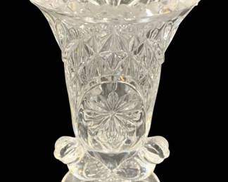 5863 - Hofbauer Crystal "Byrdes" Vase - 4.25" Tall