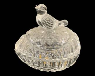 5833 - Hofbauer Crystal Byrdes Egg Trinket Box